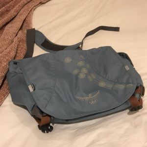 Light Blue Osprey Messenger Bag